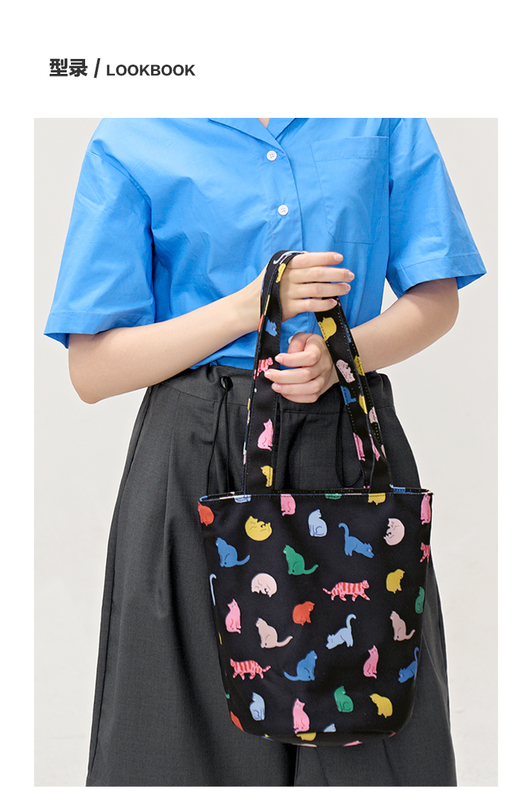 FREEIN cute cat tote bag