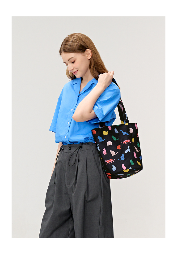 FREEIN cute cat tote bag