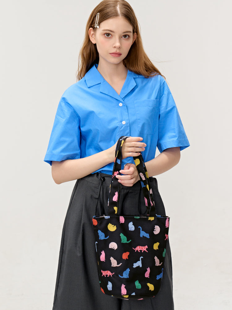 FREEIN cute cat tote bag