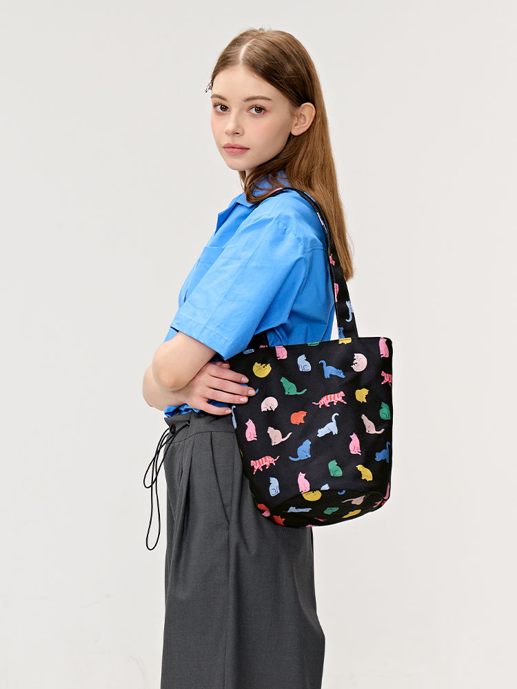 FREEIN cute cat tote bag