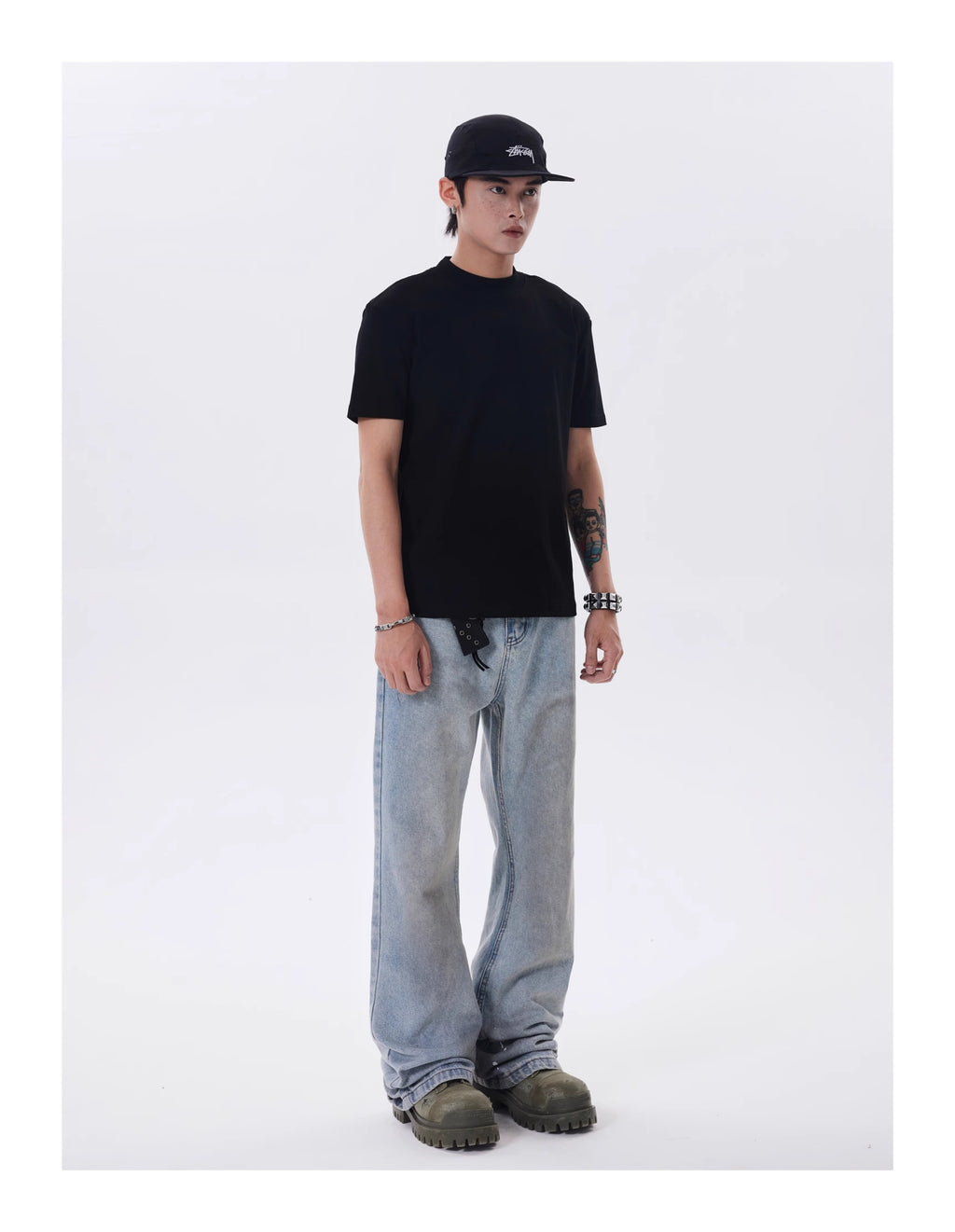 BTSG* Cleanfit Shoulder Solid Short Neckline Slim Tee