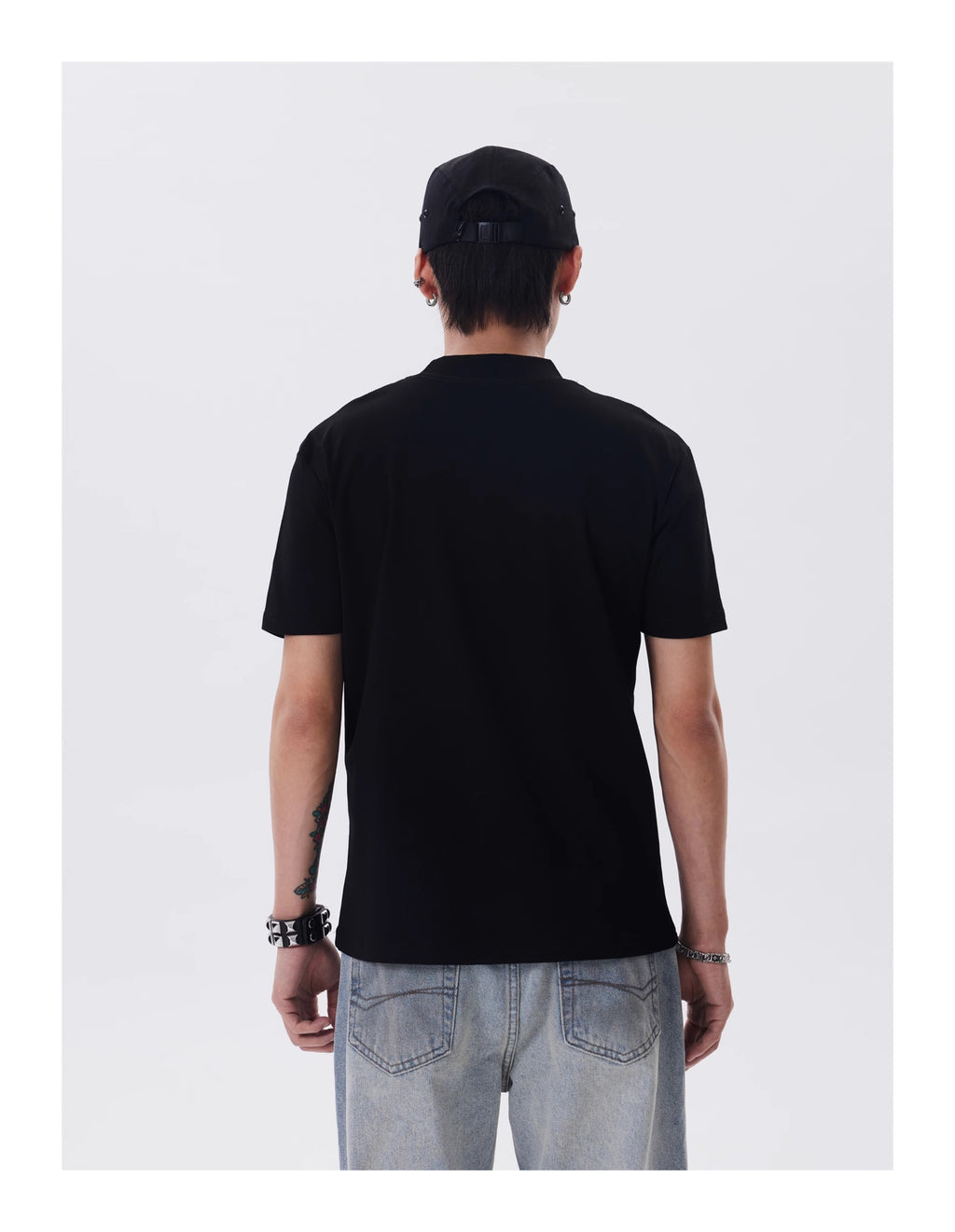 BTSG* Cleanfit Shoulder Solid Short Neckline Slim Tee