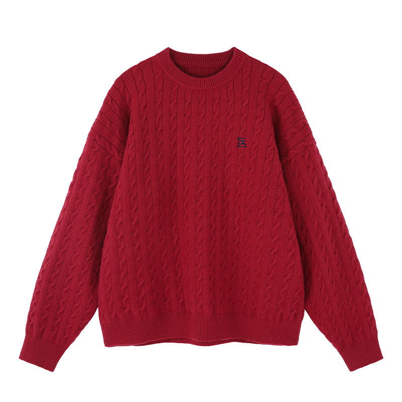 MATCHA STORY Twist Loose Sweater