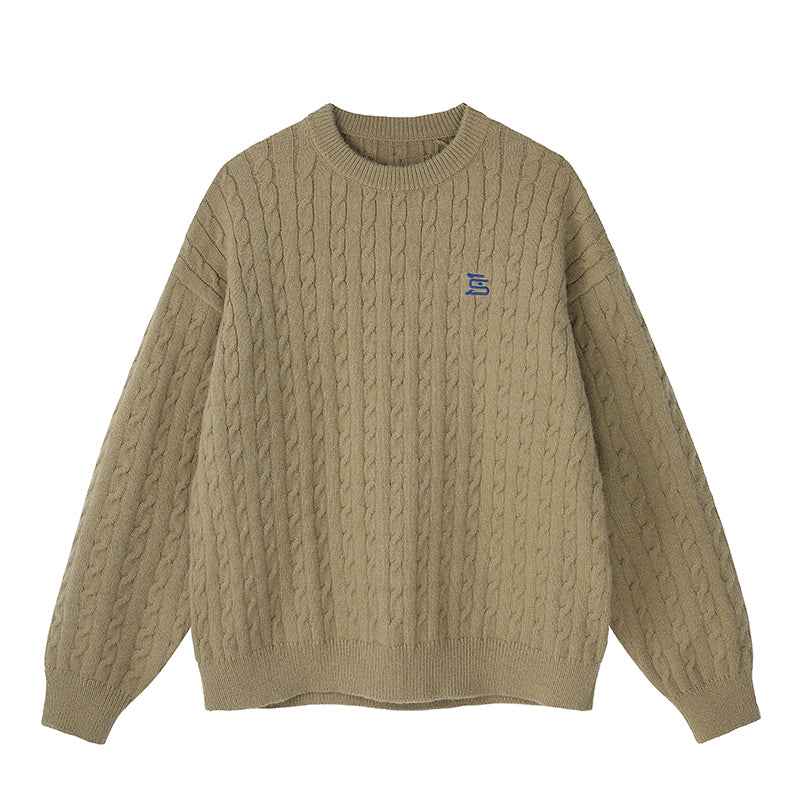 MATCHA STORY Twist Loose Sweater