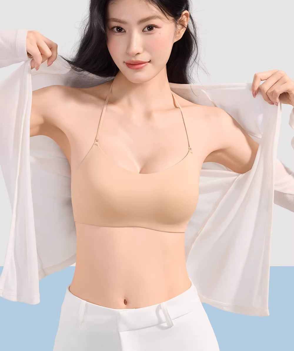 SecretWorld Crossed Traceless Sling Bra Cover