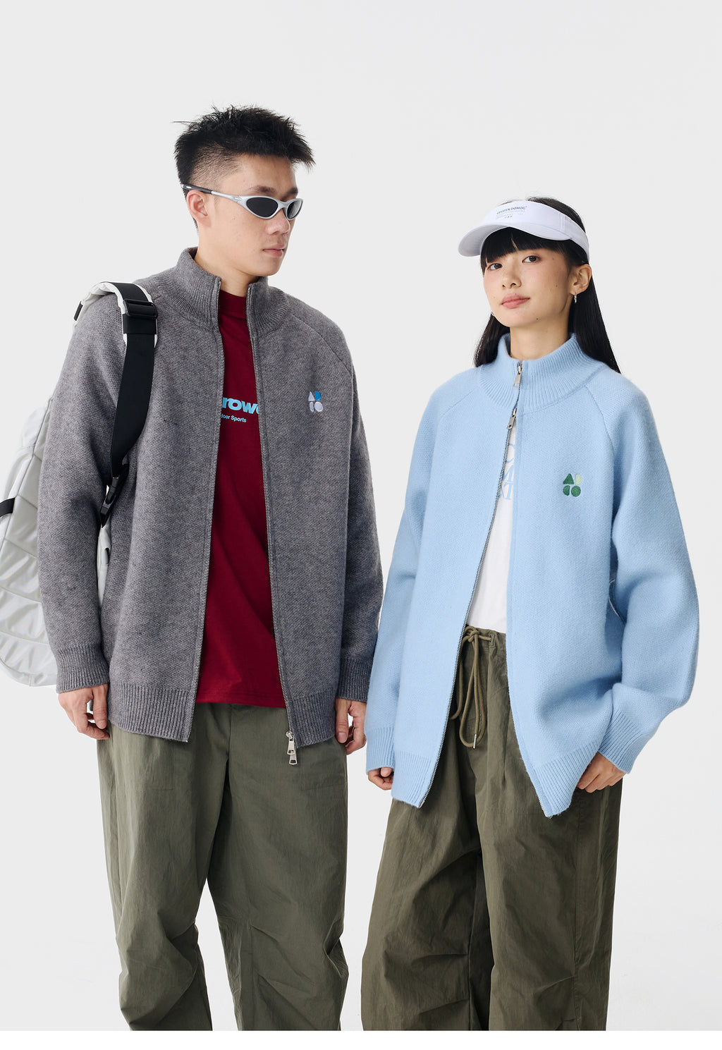 OWOX Cardigan Premuim Zip Knit Jacket