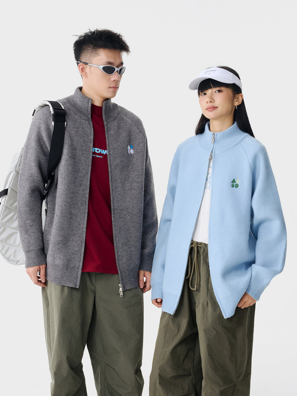 OWOX Cardigan Premuim Zip Knit Jacket