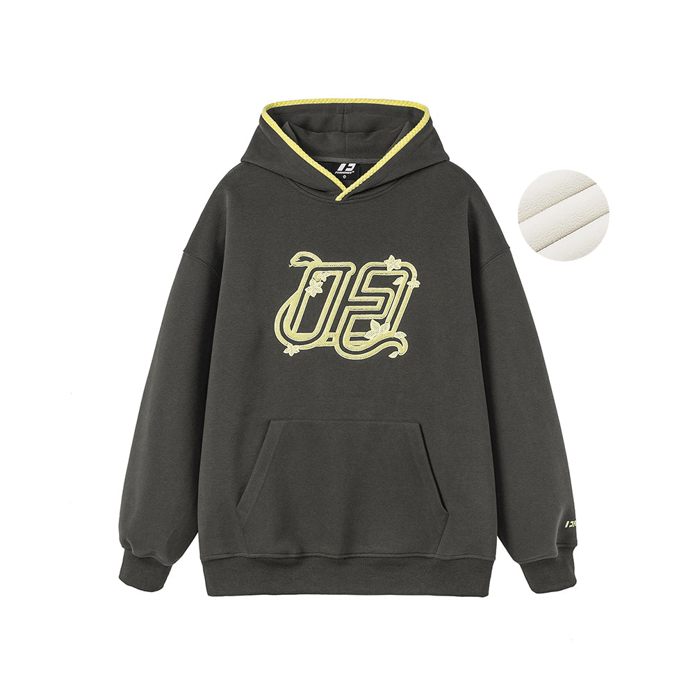 FORNINES Year of the Snake New Year Fleece Hoodie