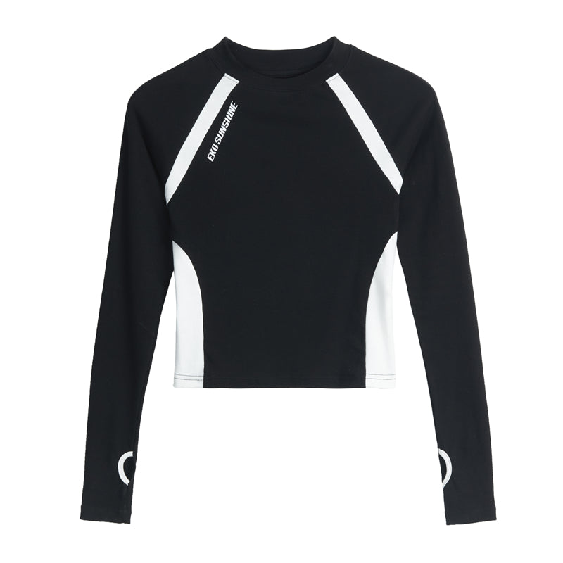 BlackBB American Retro Slim Fit Athletic Sport Top