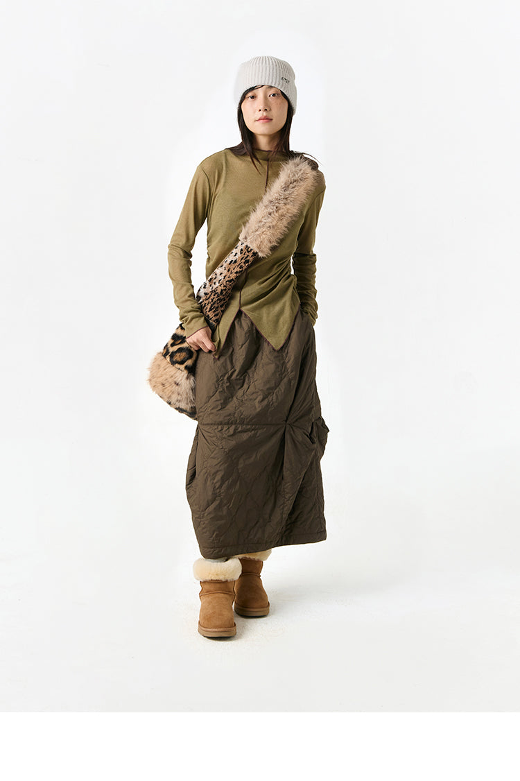 CryingCenter Assorted animal fur panelled cross-body bag Crying Center