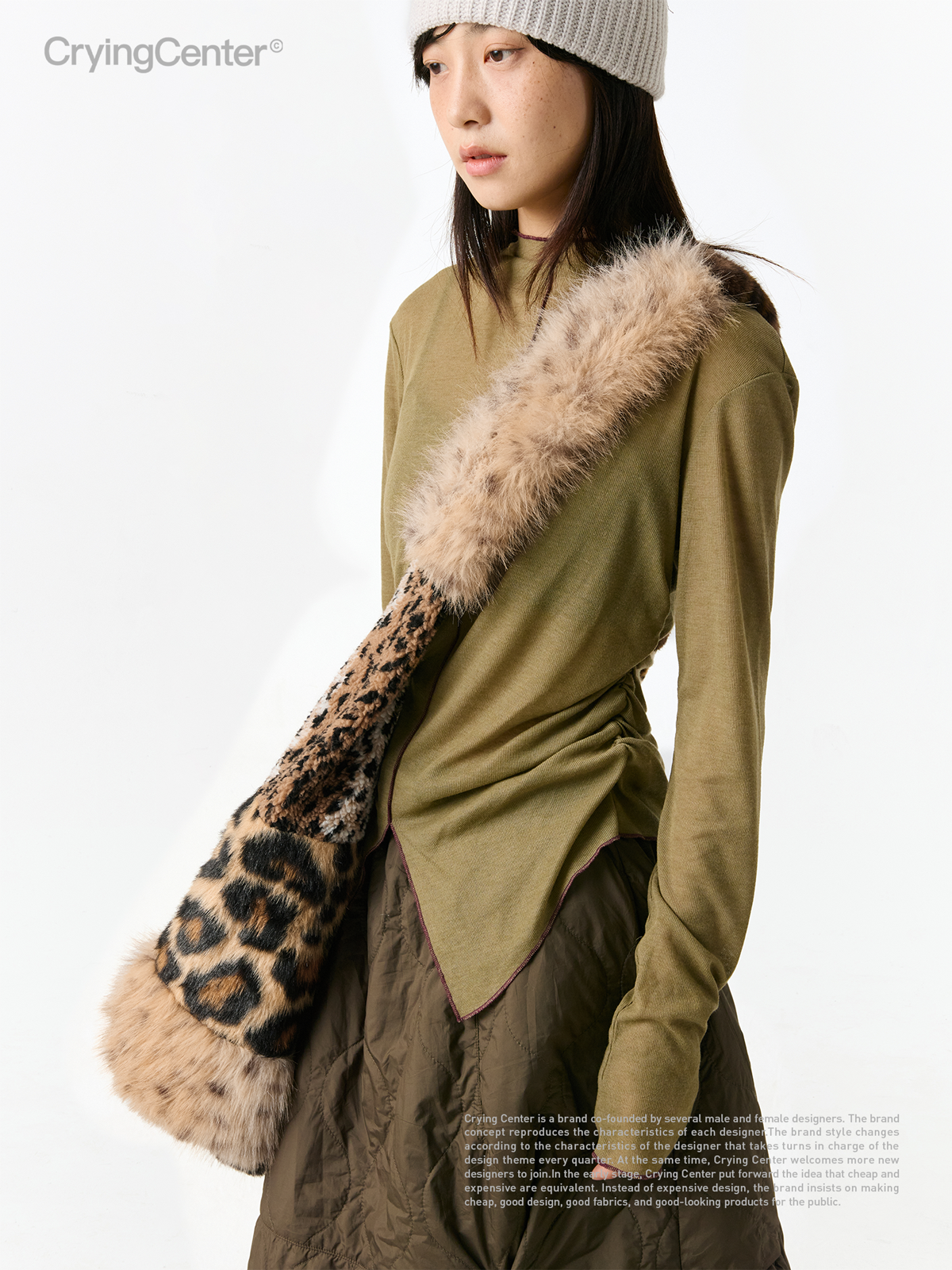 CryingCenter Assorted animal fur panelled cross-body bag Crying Center