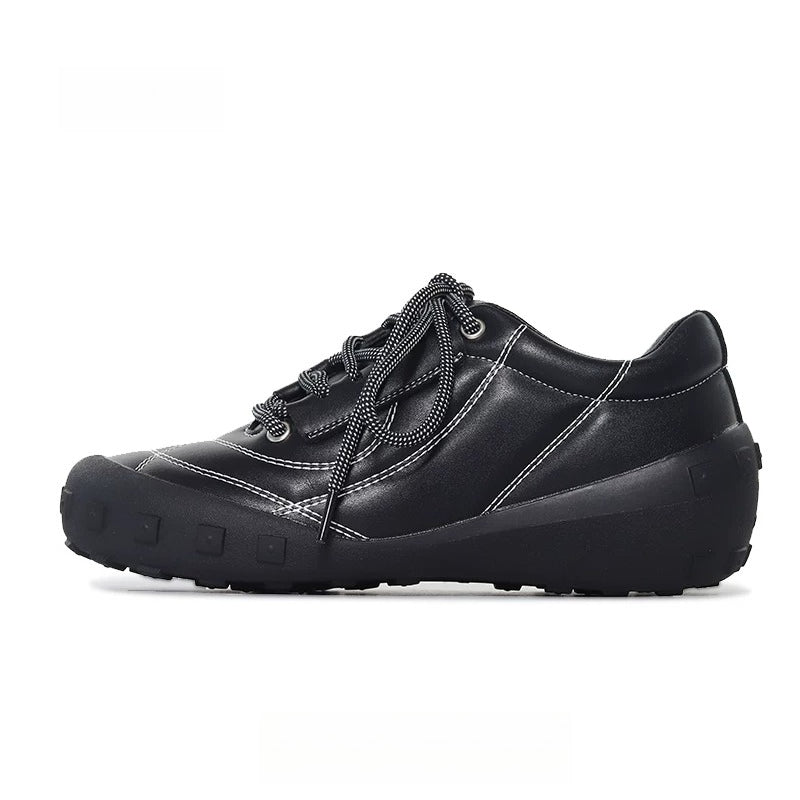 SHENLV STUDIO Insert Color Streamline Side Open Strap Sports and Leisure Shoes