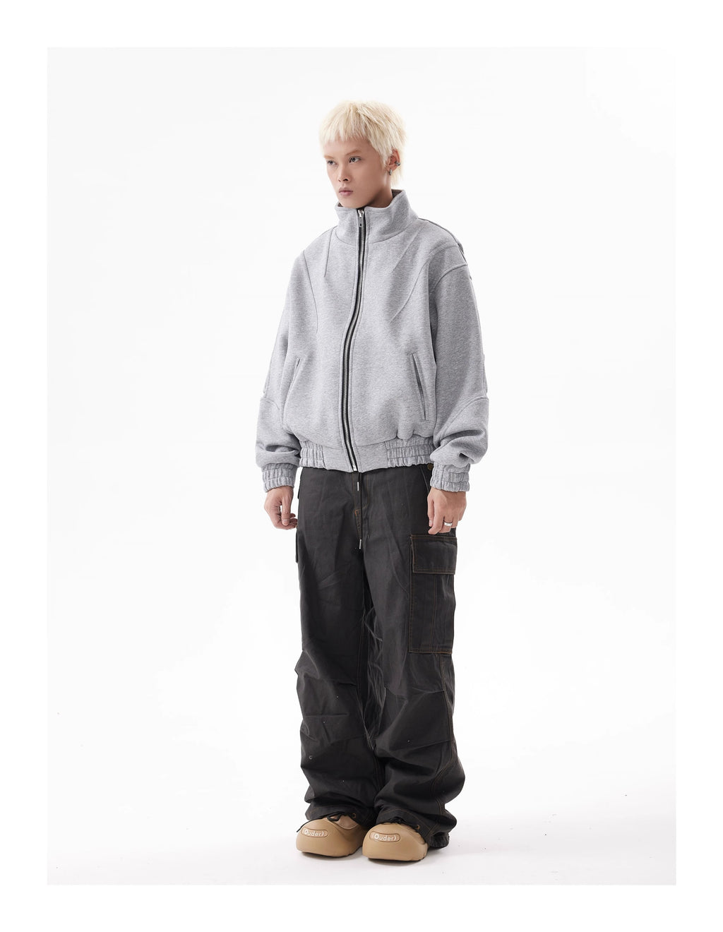 BTSG Vintage Washed Distressed Cargo Pants