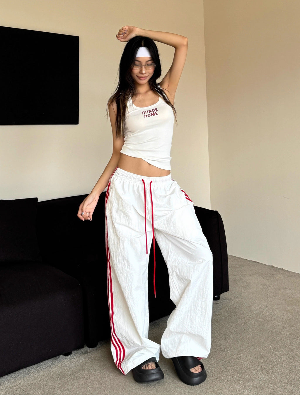 11KN Retro Three-bar Sports Slacks
