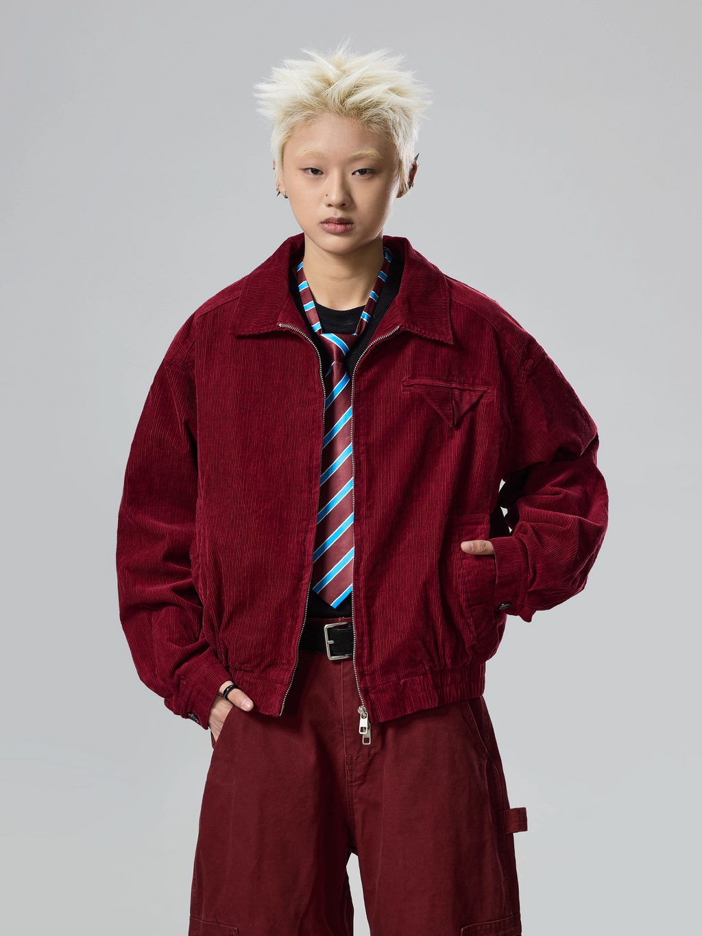 11KN Retro Corduroy Lapel Tooling Jacket