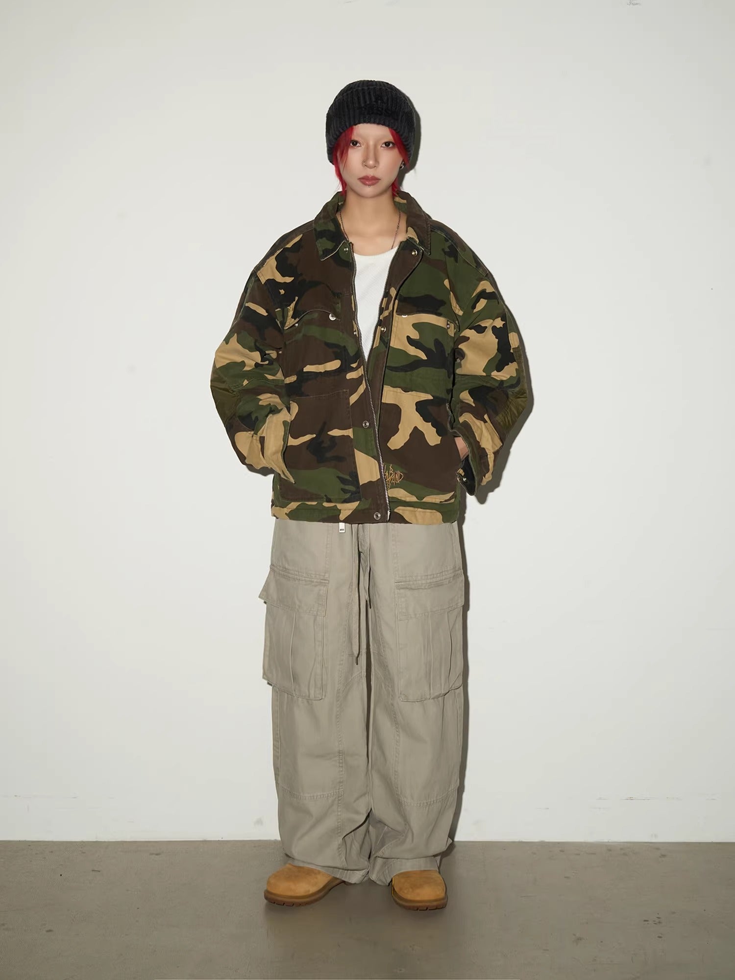 11KN Vintage Loose Camouflage Tooling Jacket