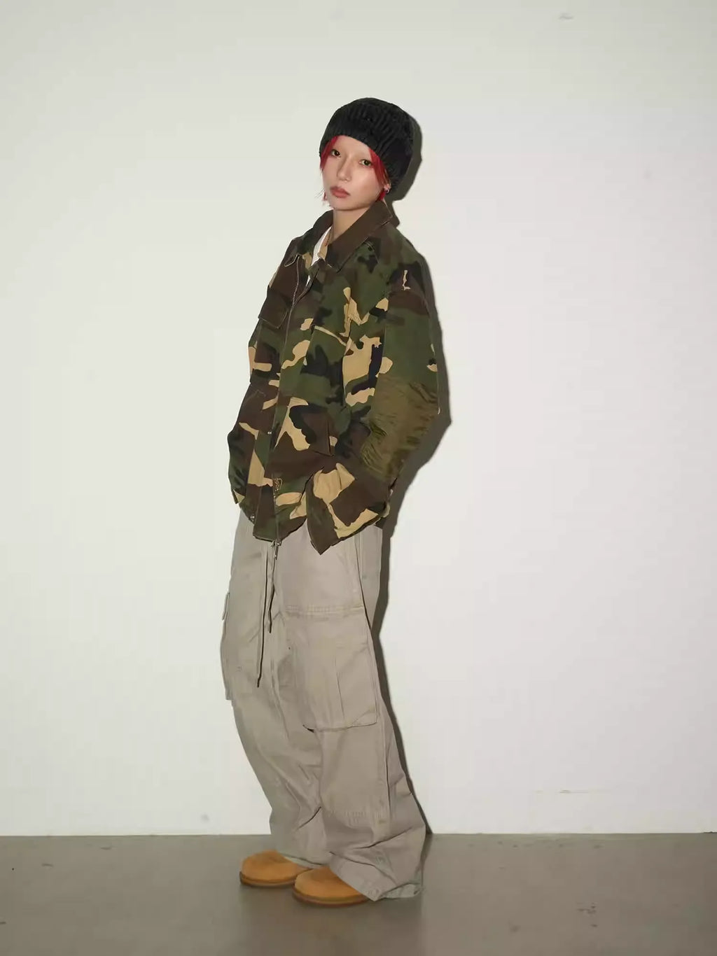 11KN Vintage Loose Camouflage Tooling Jacket