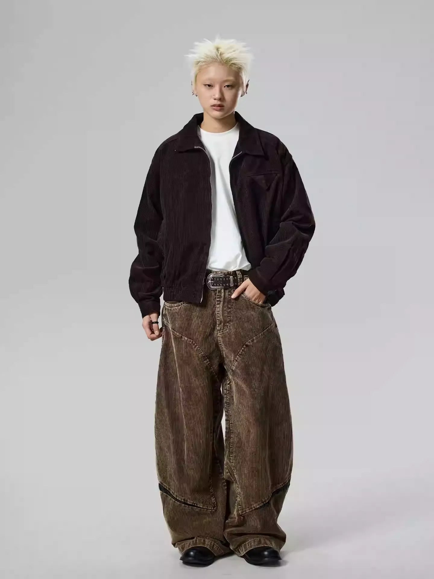 11KN Retro Corduroy Lapel Tooling Jacket